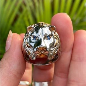 Gems en Vogue Michael Valitutti 925 Lion Head Ring